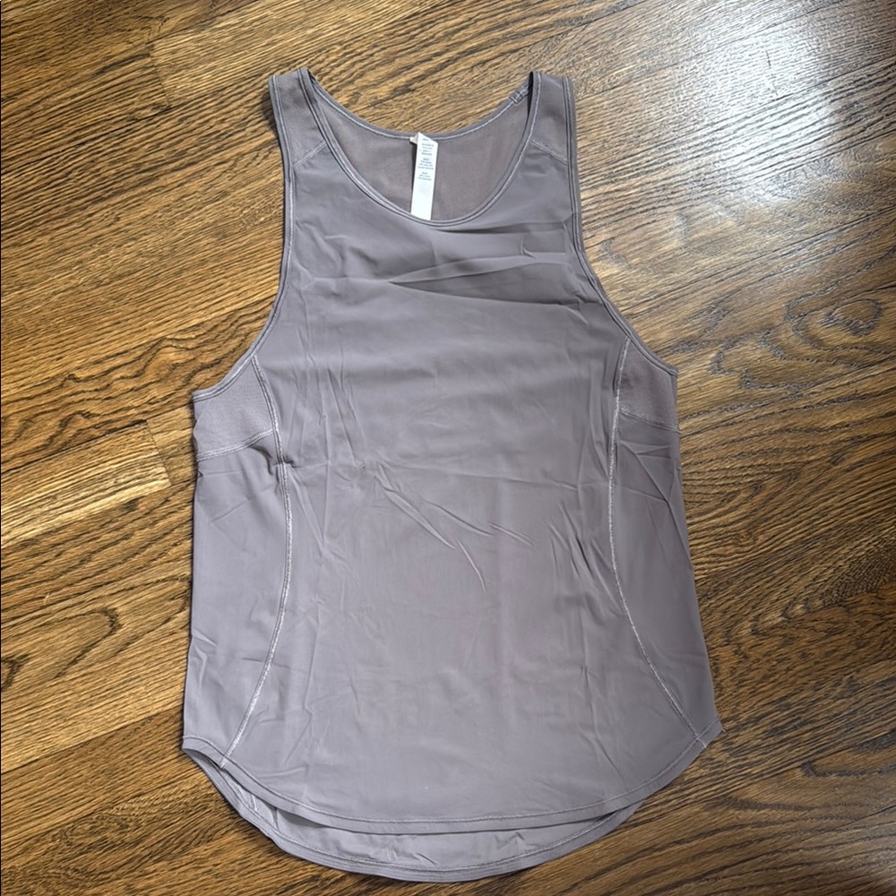 lululemon Taupe/Gray Racerback Tank Top